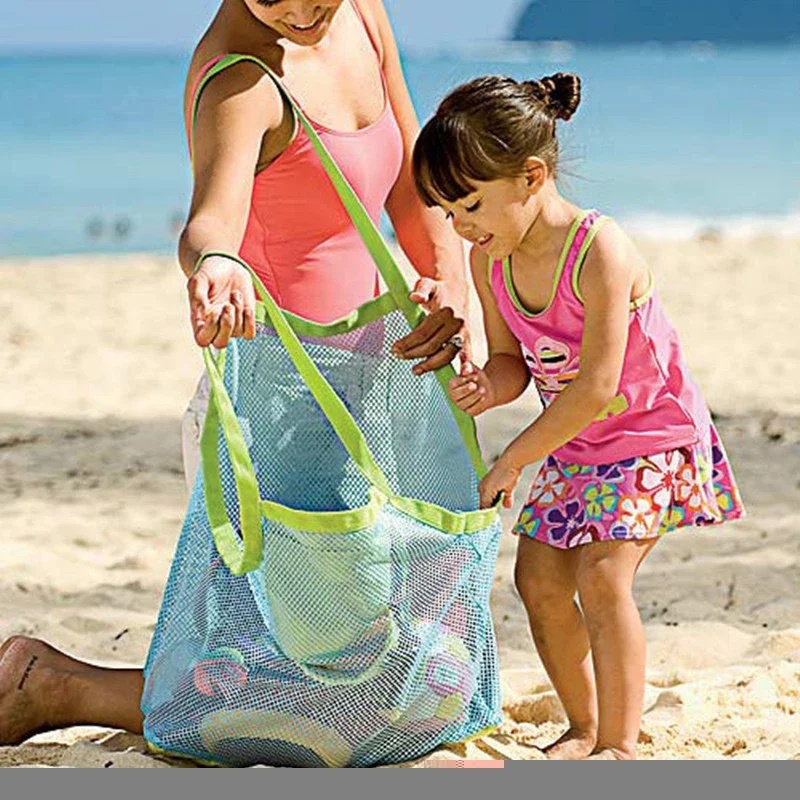 Tote Bag Beach - Sac en filet portable pour enfants,