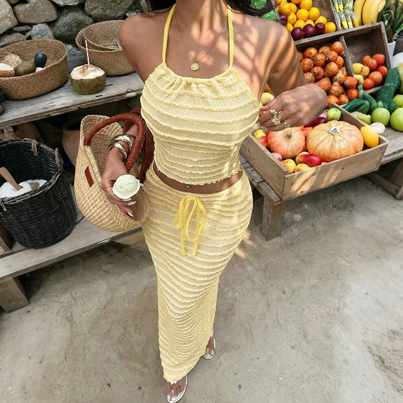 Maxi Dress Halter - Ensemble deux pièces jupe et haut