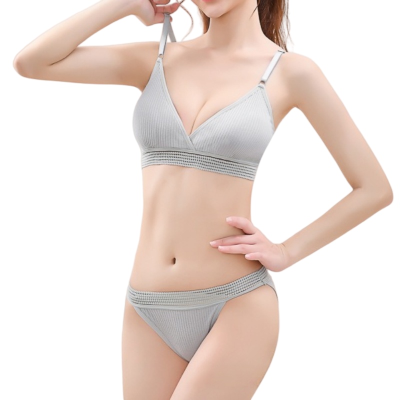 Femmes Sexy col en v rembourré - Bralette Triangle Set avis et prix
