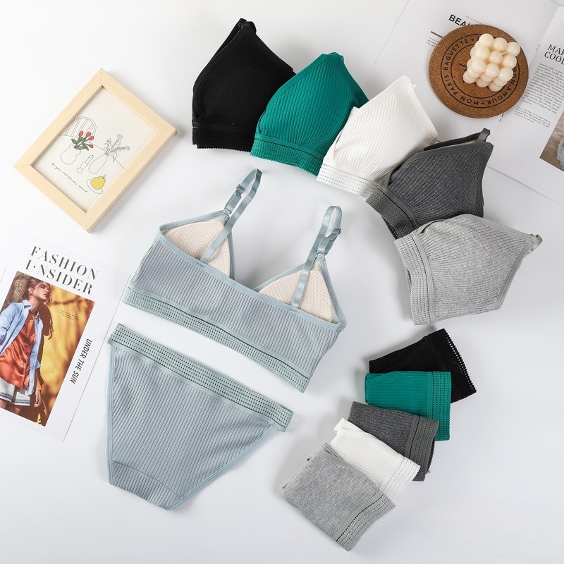 Femmes Sexy col en v rembourré - Bralette Triangle Set avis et prix