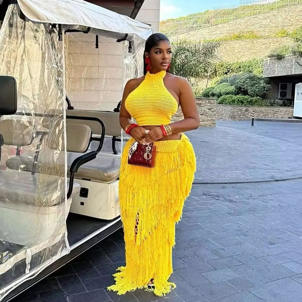 Ensemble 2 pièces jupe et robe - Maxi Dress Halter avis et prix