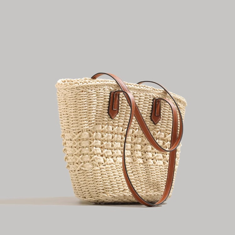 Fourre-tout en paille pliable  - Tote Bag Beach avis et prix