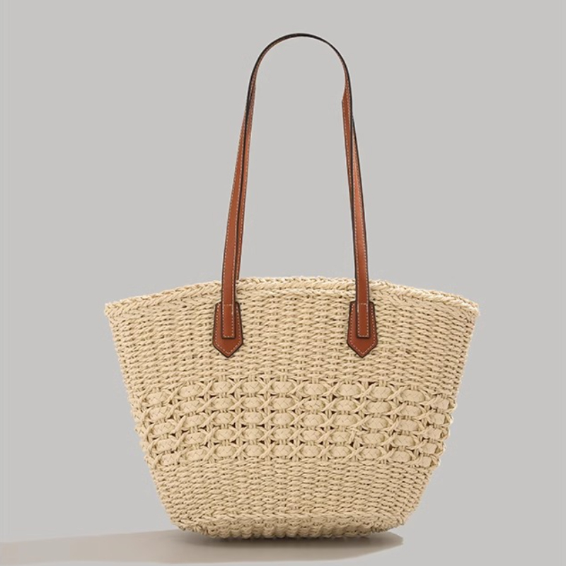 Fourre-tout en paille pliable  - Tote Bag Beach avis et prix