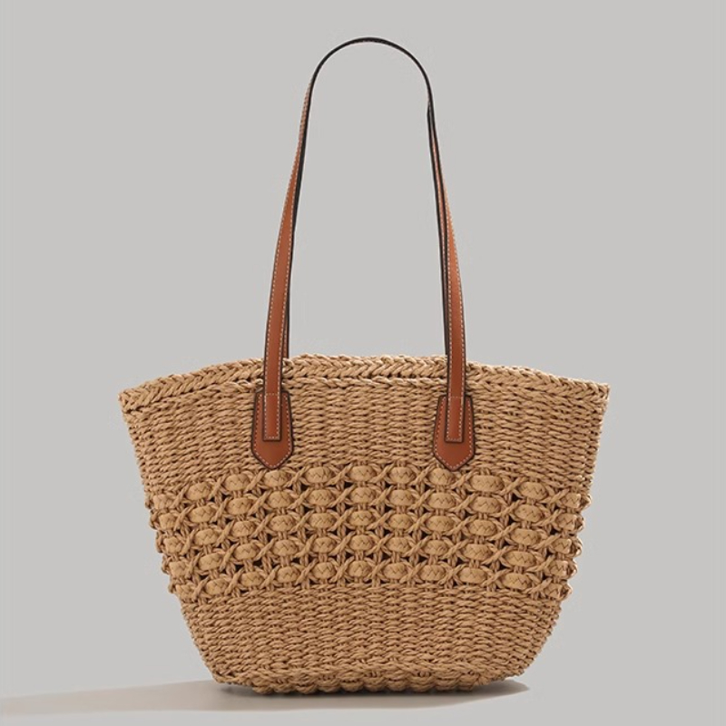 Fourre-tout en paille pliable  - Tote Bag Beach avis et prix