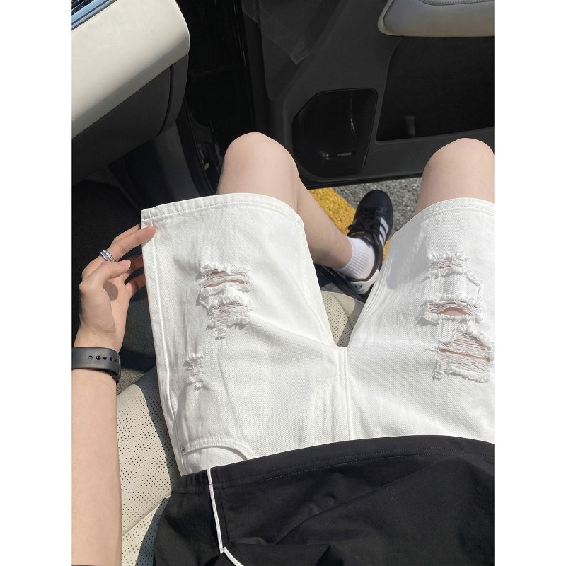 Shorts en jean déchirés et eff - Shorts Denim Frayed avis et prix