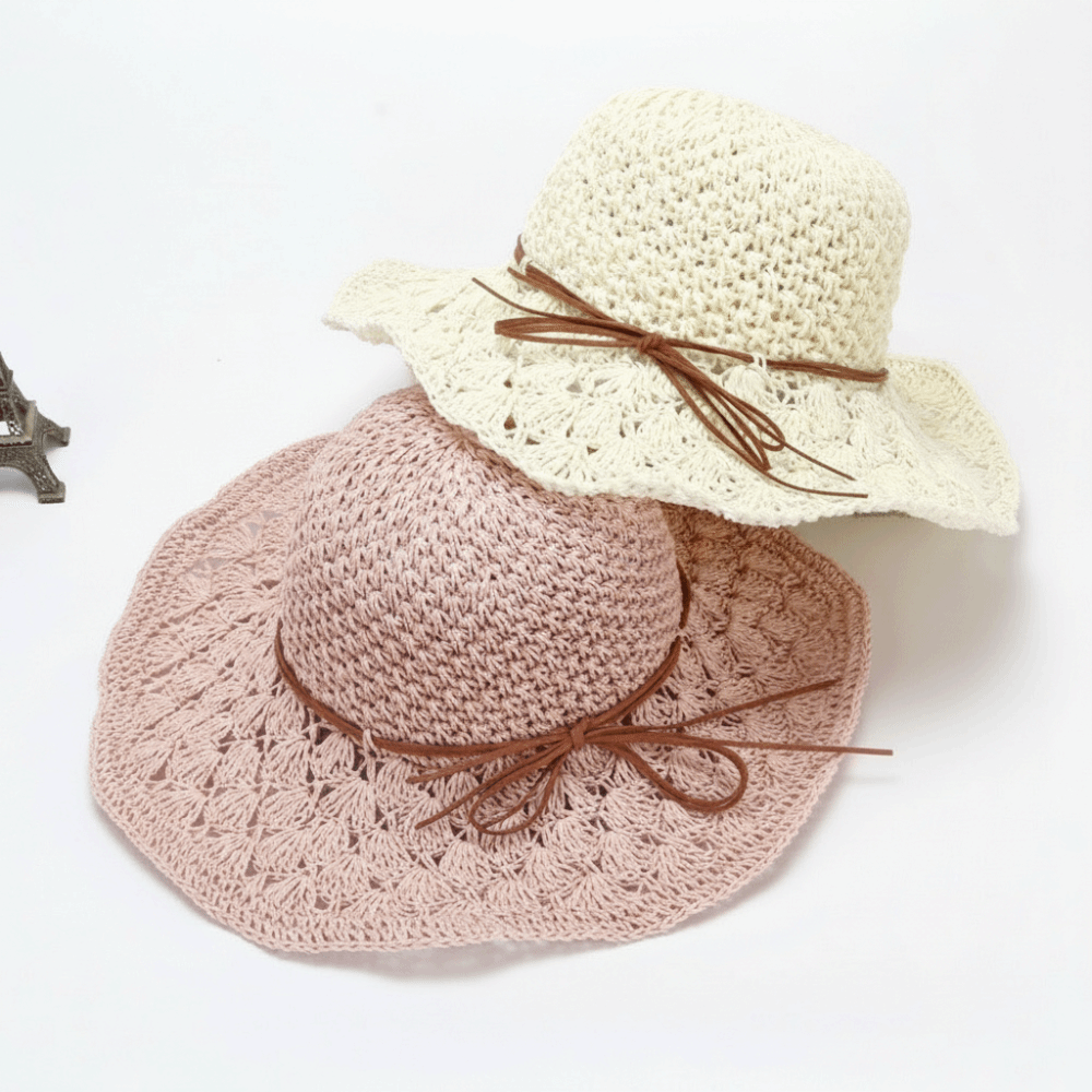 Chapeau de paille tressé à la  - Hat Floppy Wide avis et prix