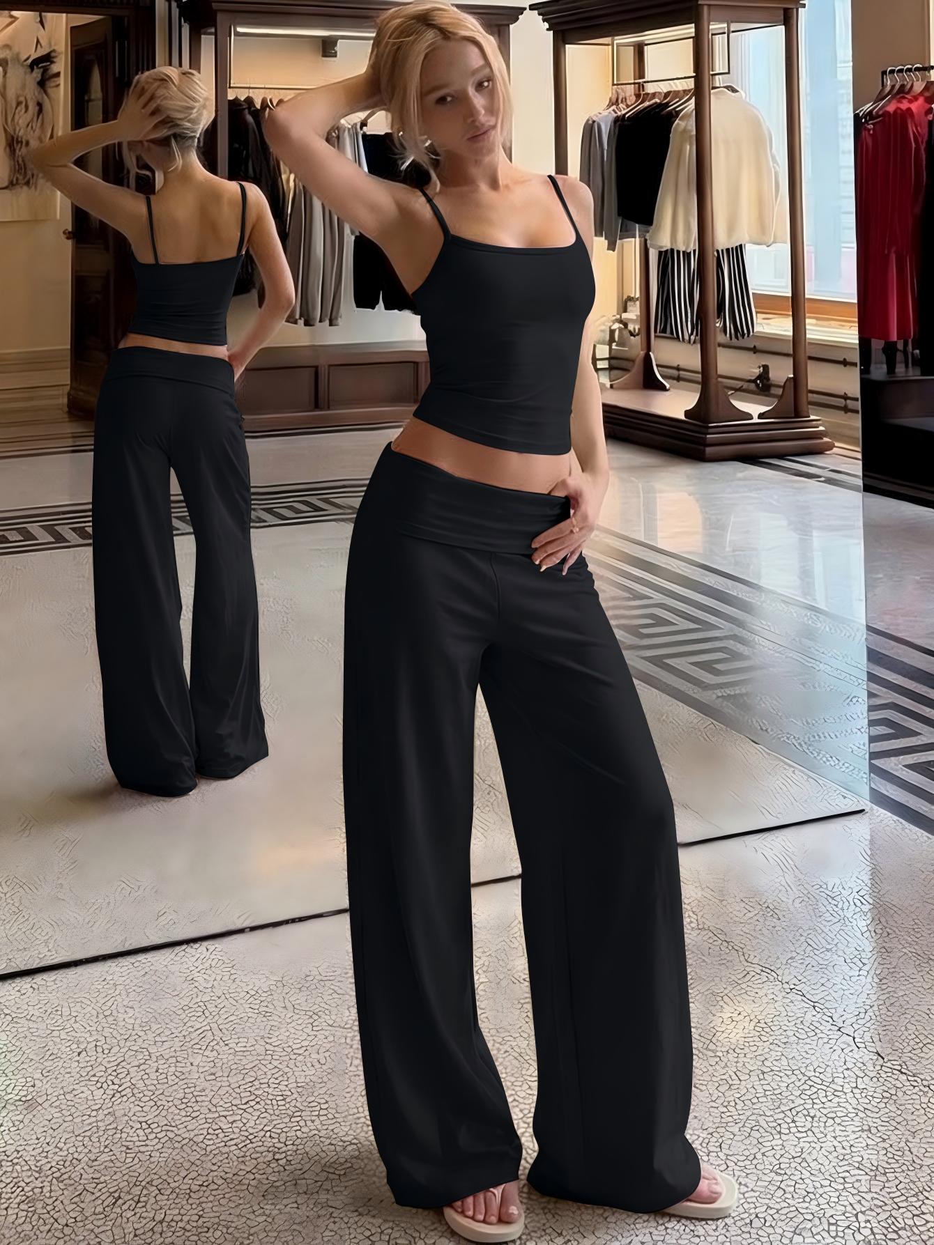Hugcitar Fashion Ensembles 2 P - Crop Top Crochet avis et prix