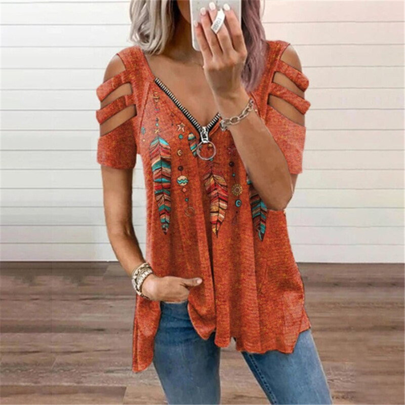 Chemisier imprimé léopard à fe - Blouse Off Shoulder avis et prix