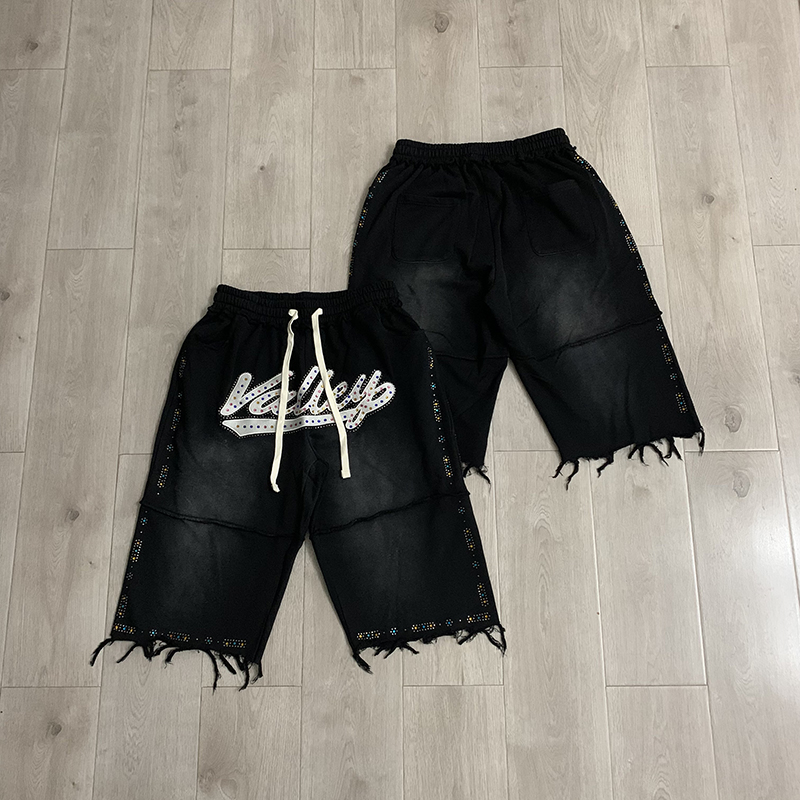 Shorts décontractés noirs pour - Shorts Denim Frayed avis et prix