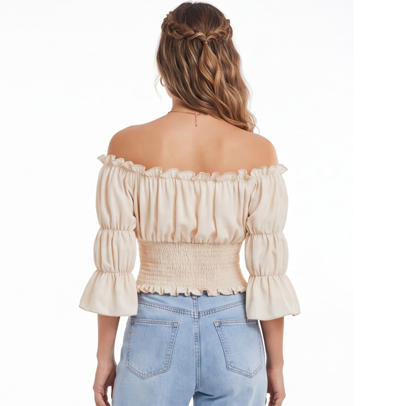 Blouse Renaissance pour femme, - Blouse Off Shoulder avis et prix