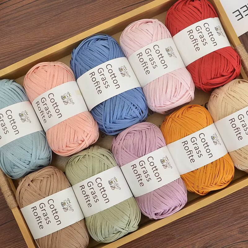 Nouveau fil de raphia multicol - Crochet Bag Raffia avis et prix