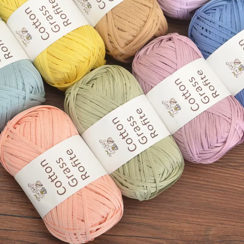 Nouveau fil de raphia multicol - Crochet Bag Raffia avis et prix