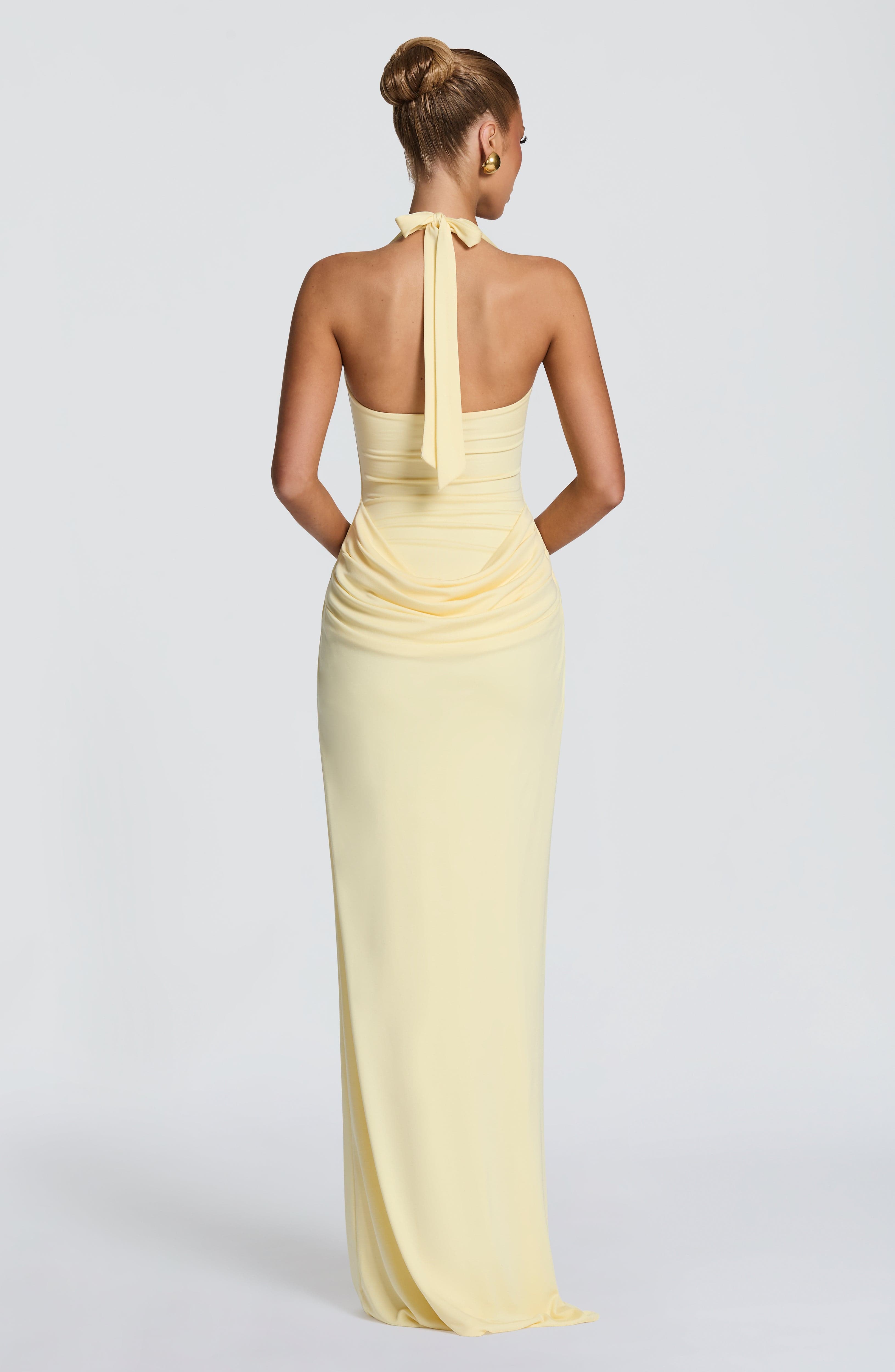 Robe longue sirène moulante à  - Maxi Dress Halter avis et prix
