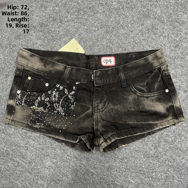 Taille basse Denim pantalons c - Shorts Denim Frayed avis et prix